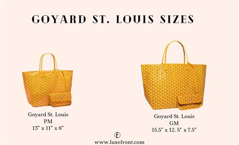 goyard prezzi|goyard bag dimensions.